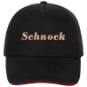 Casquette Schnock noire / rouge